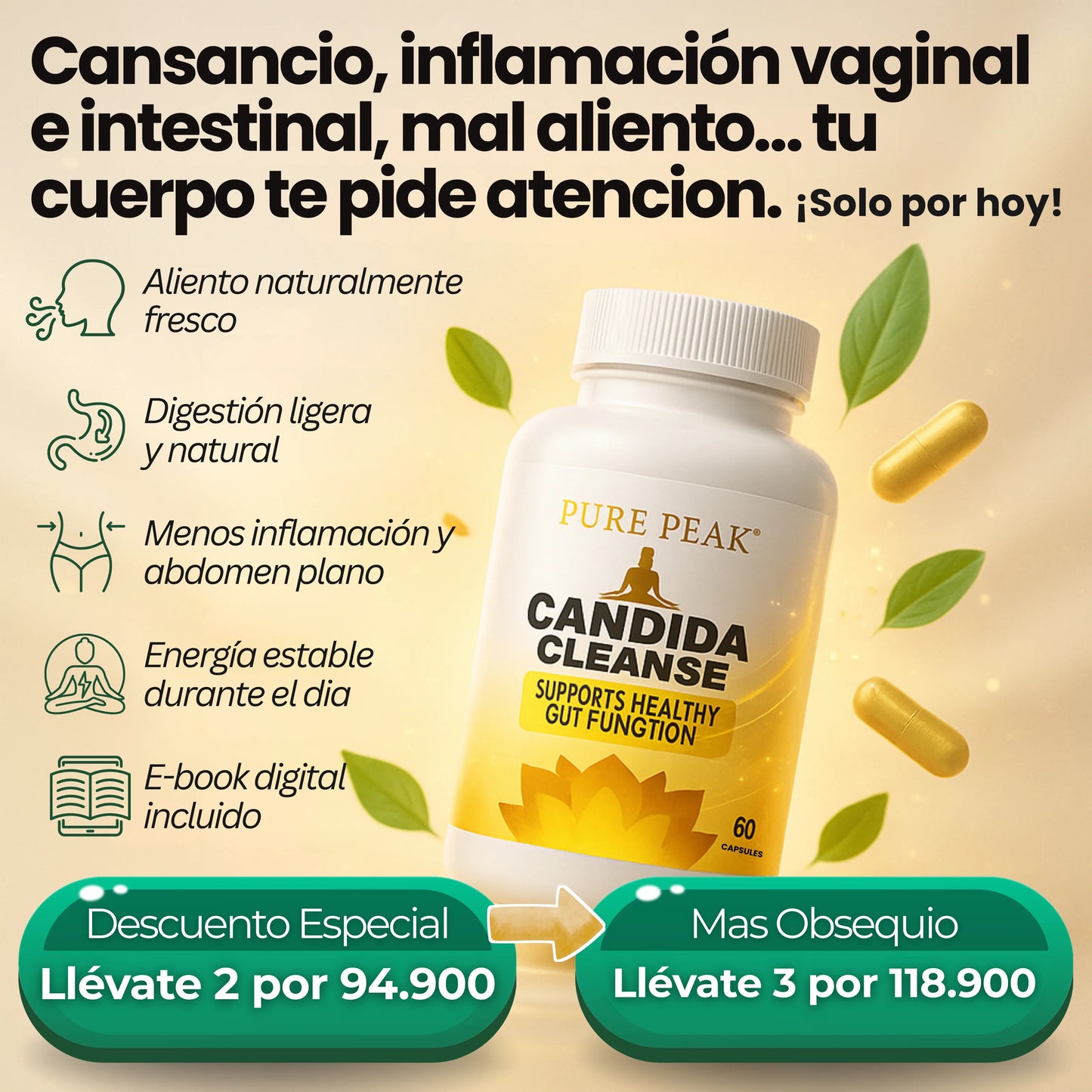 Candida Cleanse™ | Detox intestinal natural